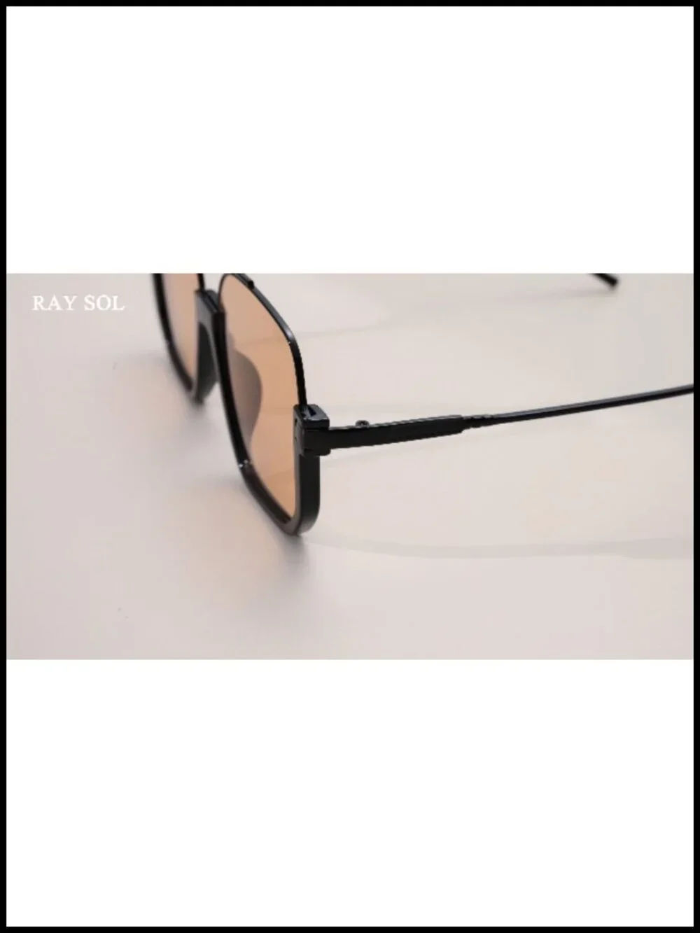 Women's Retro Oversized Square Sunglasses UV400 Metal Frame